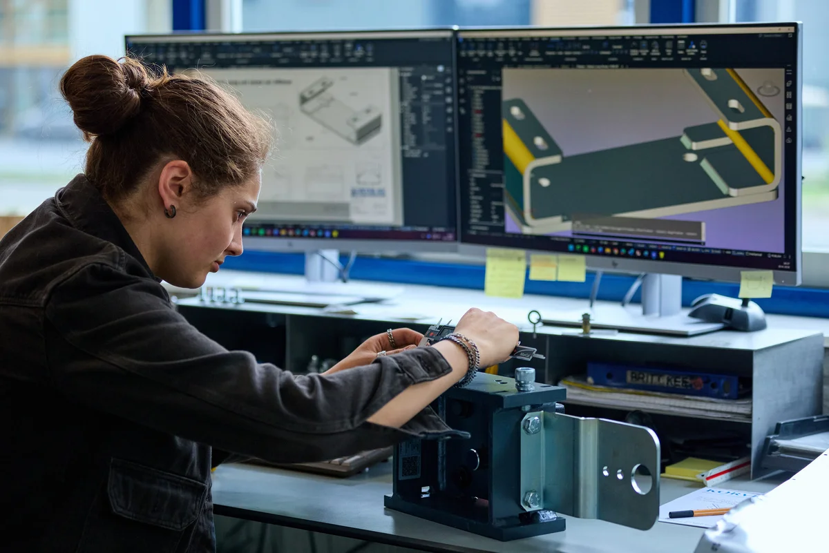 Controle van een onderdeel met het 3D-model